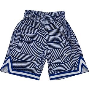 Nike Dri-FIT Basketball Shorts XS Blue White Geometric Athletic Kids
